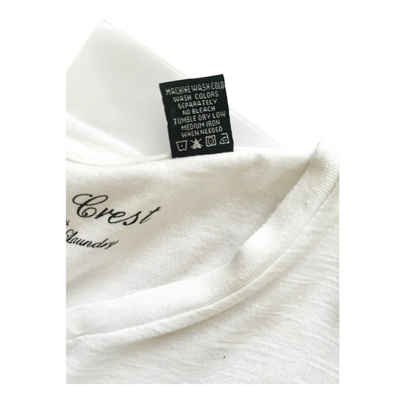 Lion Crest by English Laundry top/shirt Men L white V-neck short sleeves logo - Picture 11 of 12